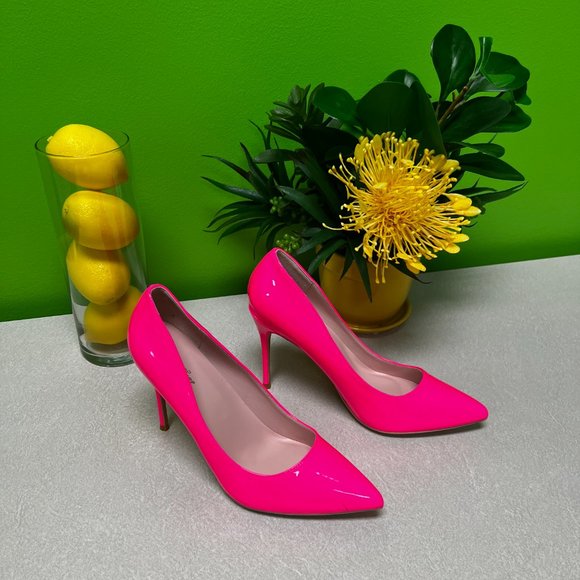 Elisabet Tang Women Pumps, Pointed Toe High Heel Party Stiletto Hot Pink Size 9 - Picture 2 of 3